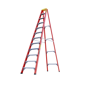 ESCALERA TIJERA 12 PASOS FIBRA DE VIDRIO